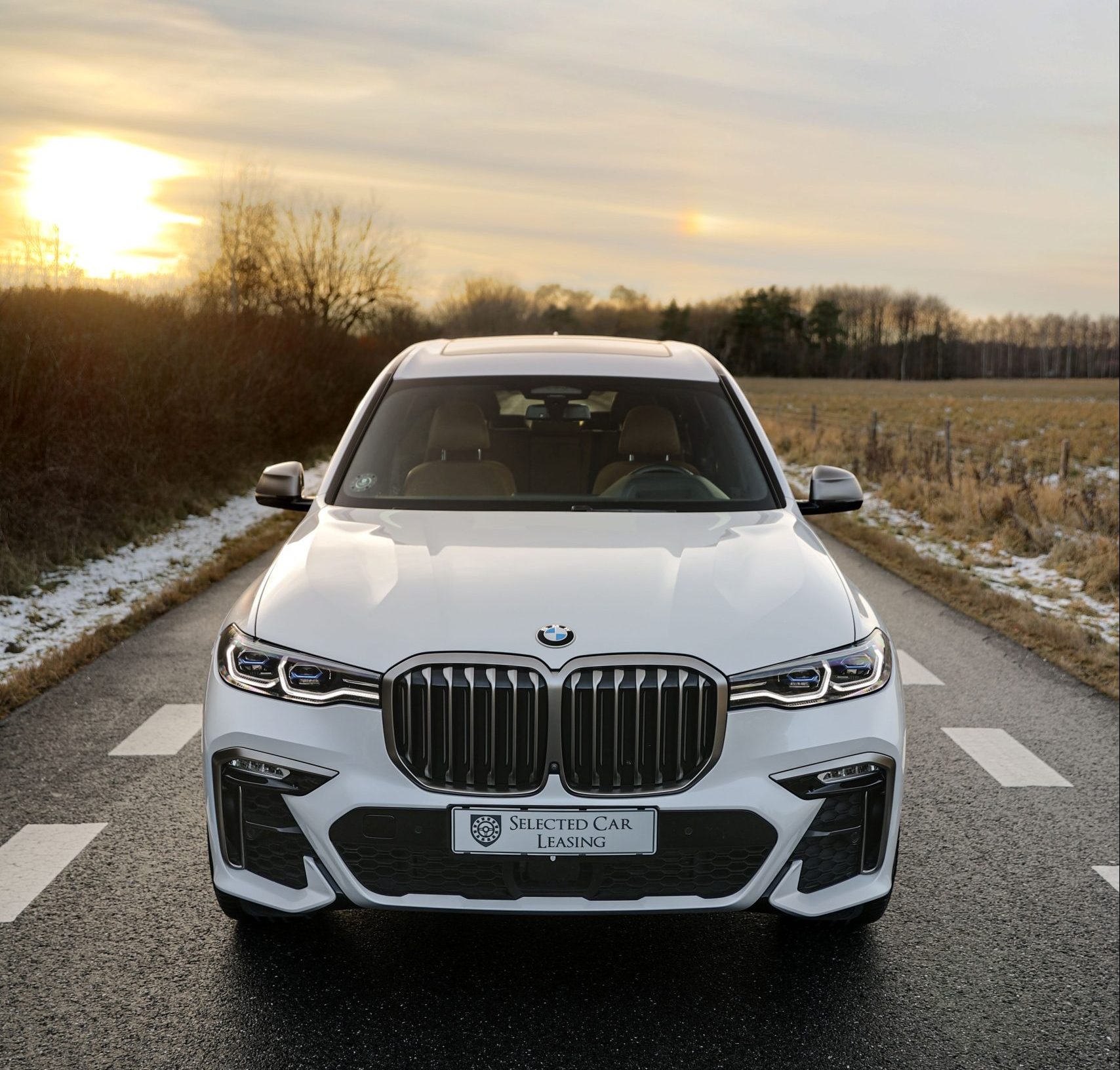 BMW X7 på vintervej